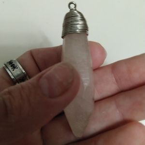 Rose quartz pendant